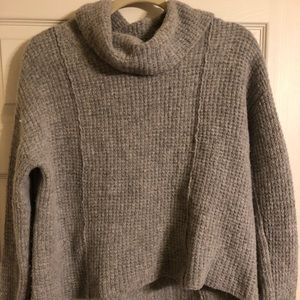 Free People Waffle Knit Turtleneck Sweater